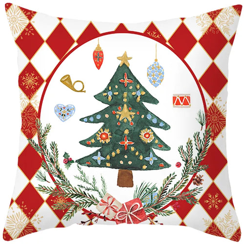 45cm Merry Christmas Cushion Cover Pillowcase 2023 Christmas