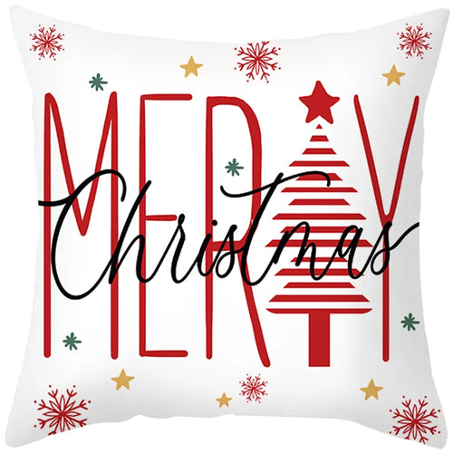 45cm Merry Christmas Cushion Cover Pillowcase 2023 Christmas