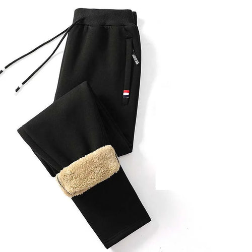 Winter Lambswool Warm Casual Pants Men's Fitness Jogging Sweatpants