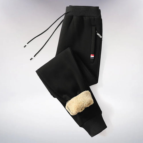 Winter Lambswool Warm Casual Pants Men's Fitness Jogging Sweatpants