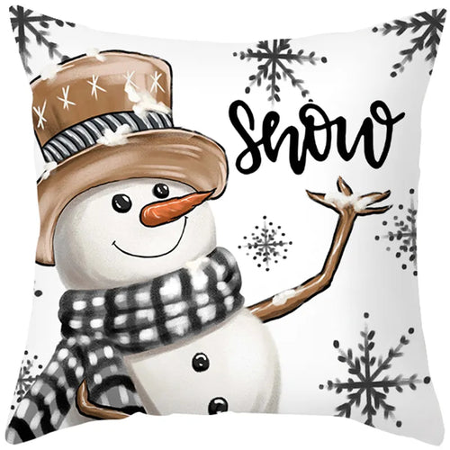 45cm Merry Christmas Cushion Cover Pillowcase 2023 Christmas