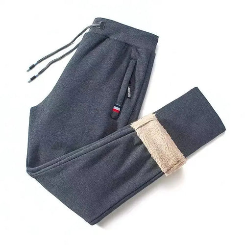 Winter Lambswool Warm Casual Pants Men's Fitness Jogging Sweatpants