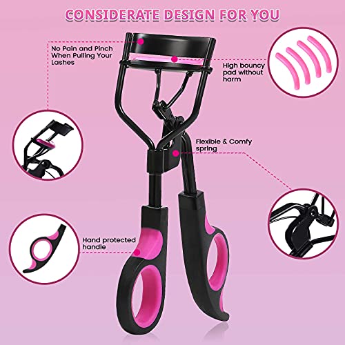 Eyelash Curler Set, Moduskye 7 in 1 Eyelashes Curler with 4 Extra